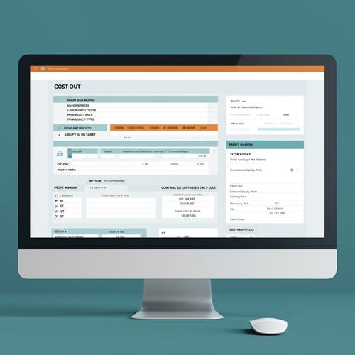 Digital Cost Out Form with Contracted Patient